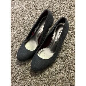 Christian Siriano for Payless Women's Heels Dark Gray Wool Sz 7‎ Excellent Cond!